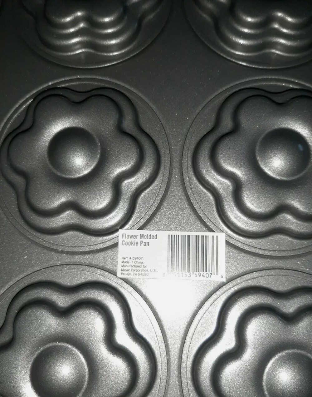 NEW Cake Boss 12 Cavity FLOWER MOLDED COOKIE PAN 59407 NonStick eBay