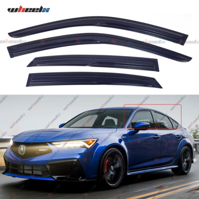4X FOR 2023-2025 ACURA INTEGRA JDM MUGEN STYLE WINDOW VISOR RAIN GUARD DEFLECTOR
