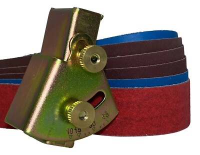 1'' x 30'' Knife Sharpening Angle Guide with Assorted 6 Pack Grit Belts