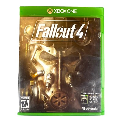 Fallout 4 Xbox One Game Case and Game No Guide
