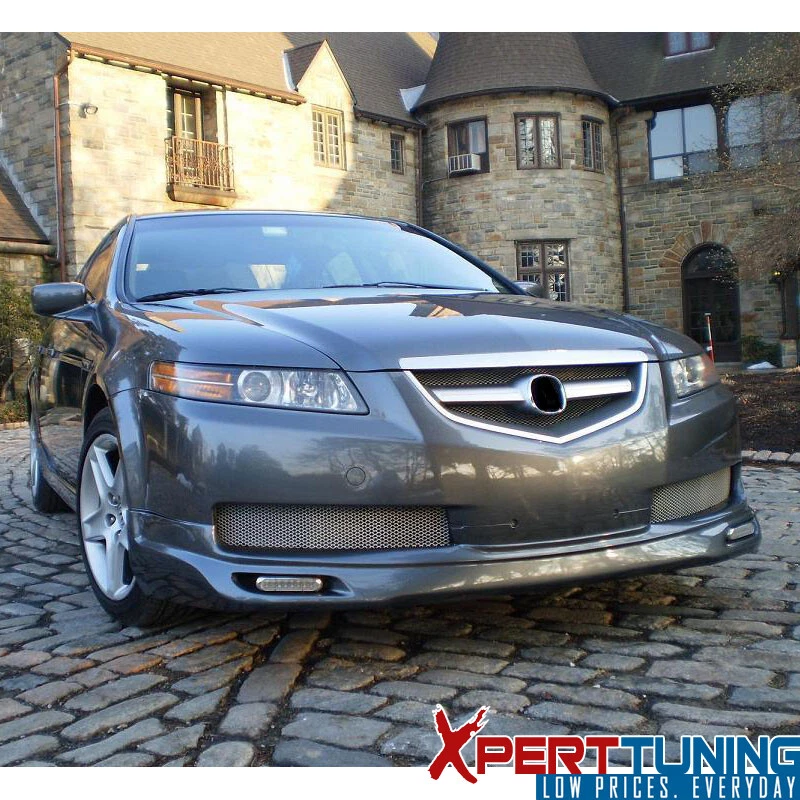 Fits 04-06 Acura TL Base Sedan 4Dr JDM Style Front Bumper Lip Spoiler - PU Foto 2 de 4