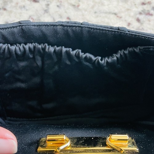 Vintage Lou Taylor Purse Evening Bag With Mirror & Gold Hardware Designer - Picture 12 of 16