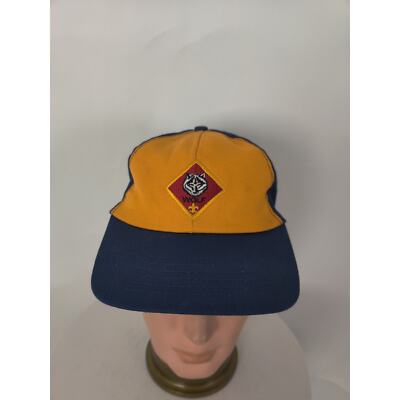 (V) 80s Vintage Boy Scouts of America Official UNIFORM HAT BSA youth sz M/ USA