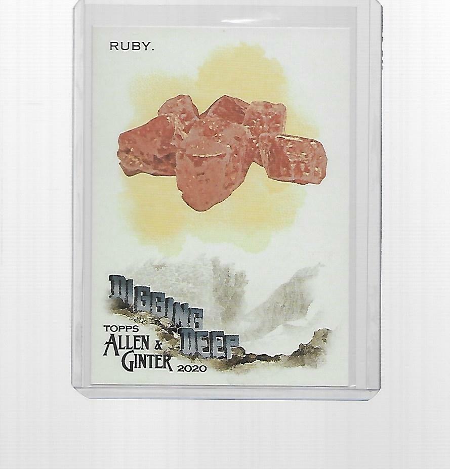 2020 TOPPS ALLEN & GINTER DIGGING DEEP INSERT RUBY #DD-5
