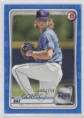 2020 Bowman Prospects Blue 102/150 Shane Baz #BP-20 12s2