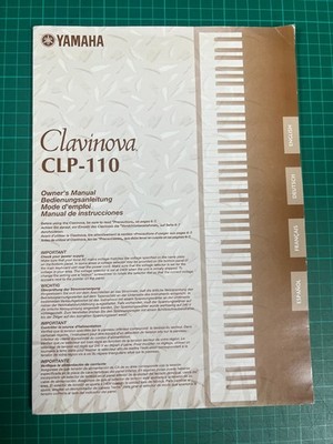 Yamaha Clavinova CLP110 Bedienungsanleitung - mehrsprachig