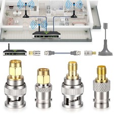 4PCS SMA to BNC Connectors Kit Male Female RF Coax Coaxial Adapter Converter