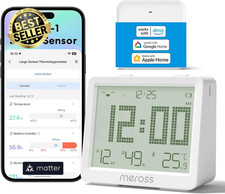 Room Thermometer and Humidity Sensor Kit, Smart Hygrometer Indoor Thermometer, L