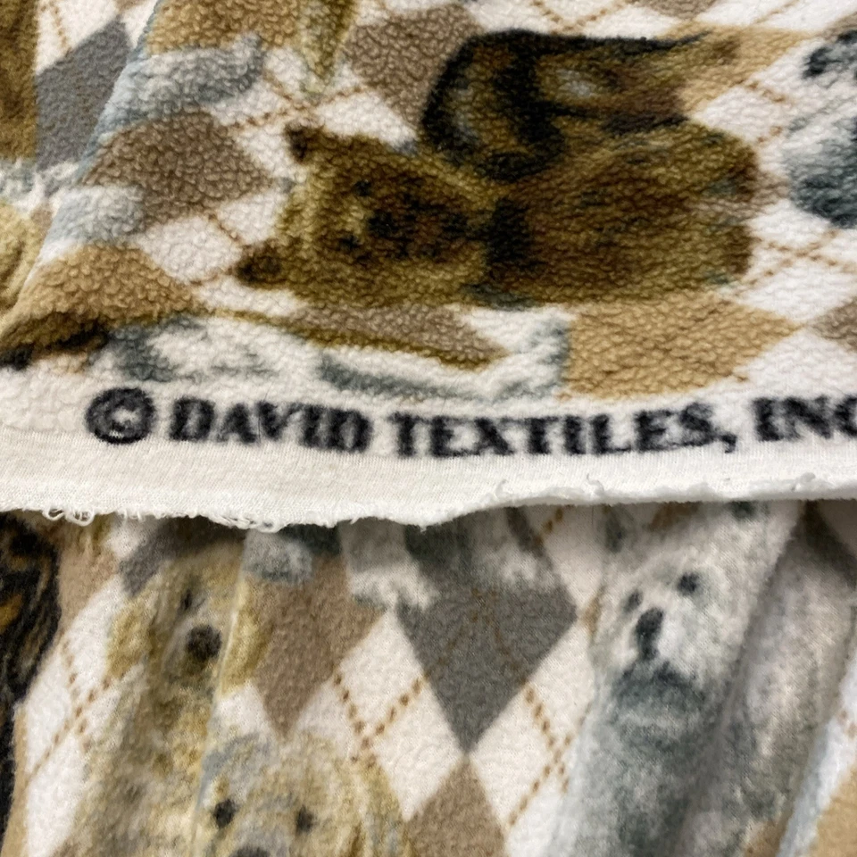 DOG Fabric David Textiles Fleece Soft  All kinds of DOGS 1+ yards 62" wide - Image 3 of 4