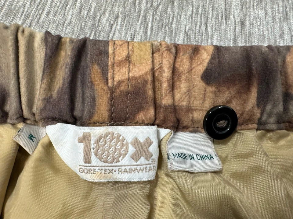 Vintage 10x Pants Medium Realtree Advantage Timber Camo Gore-Tex Rain Hunting - Image 4 of 4