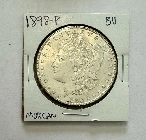 1898-P Morgan Silver Dollar - Brilliant Uncirculated (BU)