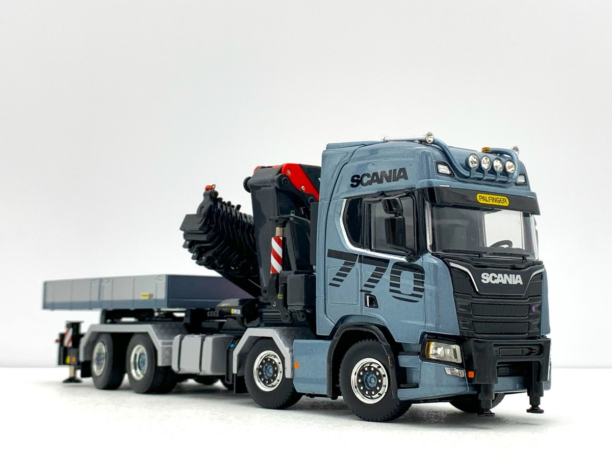 Scania R highline CR20H palfinger crane PK1350TEC + jib WSI truck