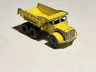 Vintage Matchbox Lesney No. 6 Euclid Dump Truck Yellow Diecast Model England