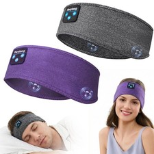 Sleep Headphones Bluetooth 5.4 Sleeping Headband Earphones 2 Pack