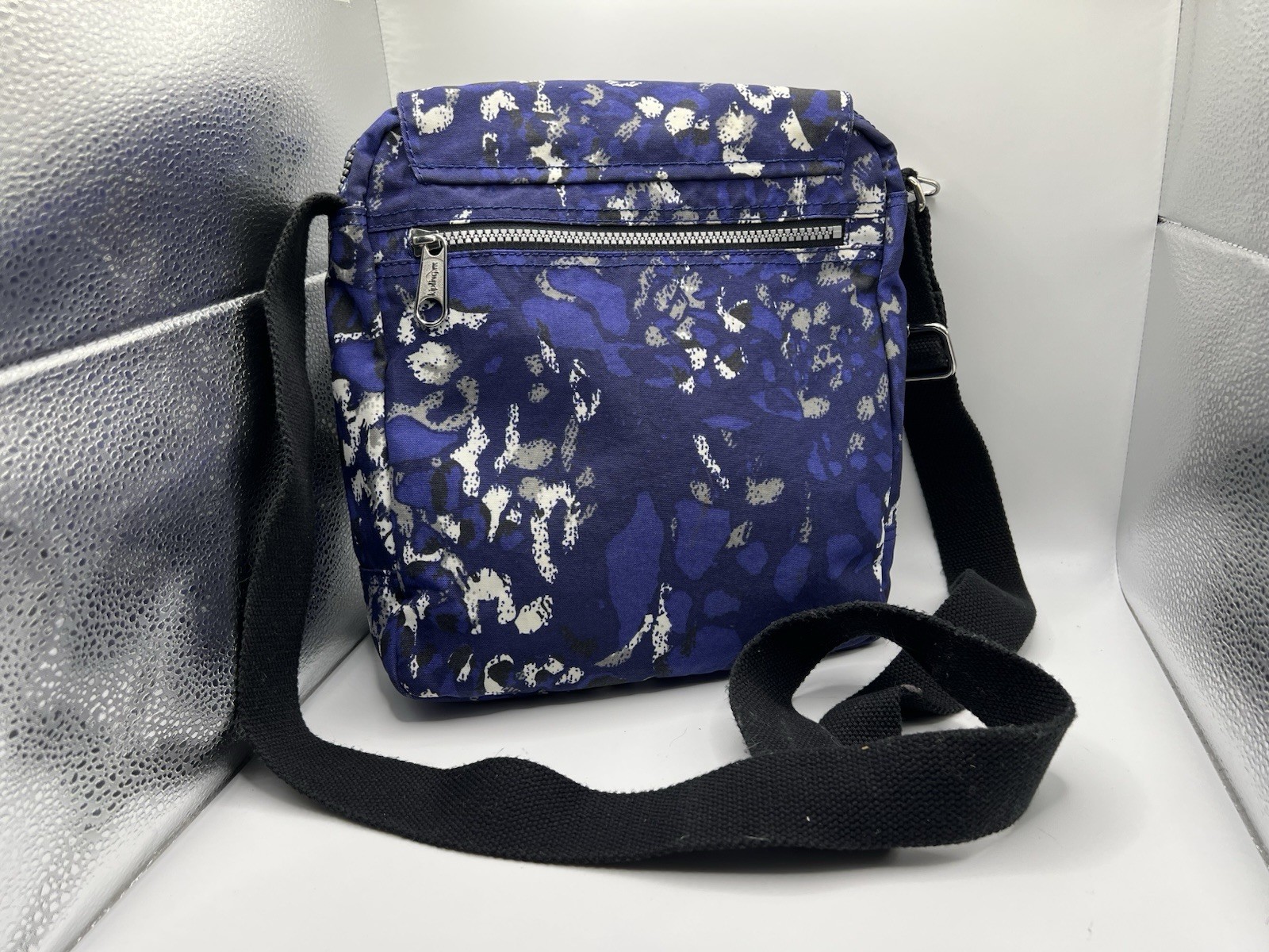 Kipling Blue Pattern Crossbody Multiple Compartme… - image 4