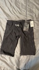 TYR Venzo Genesis Men's Racing Tech Suit Jammer Size 28 Black Onyx NWT