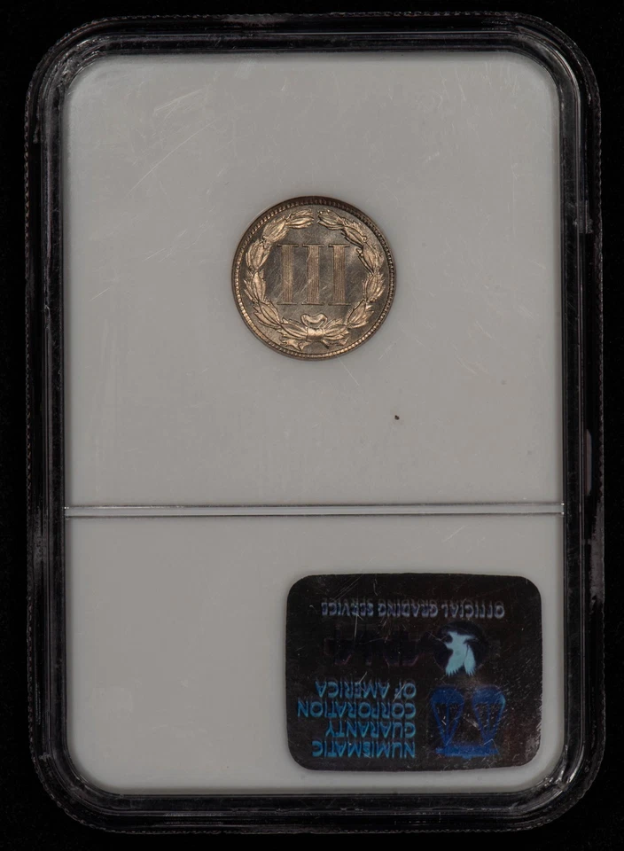 1885 3c Nickel Three Cent Piece Proof Coin Cameo - Looks 66 - NGC PR 65 - B5191 - Image 2 of 4