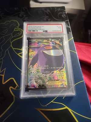 #ad Pokémon Gengar TCG EX Full Art 114 119 Phantom Forces 2014 Ultra Rare Psa 7 $615.00