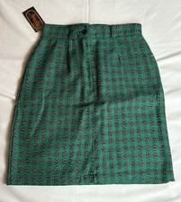 Vintage Green Tartan Style Skirt- App 20 L- New W Tags Sz 9/10- Punk Rock Look