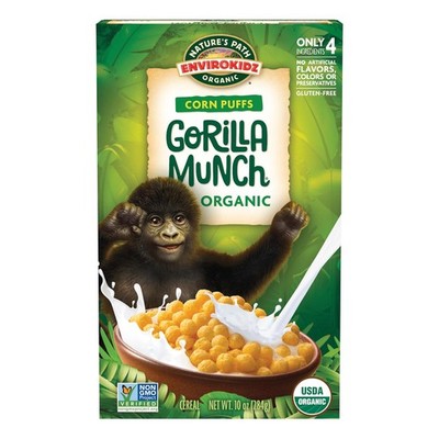 EnviroKidz Organic Gorilla Munch Cereal, 10 oz (Pack of 10 Ounce 1) 