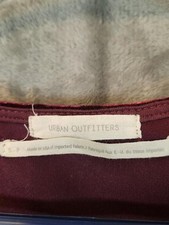 Urban Outfitters Dress Womens Small Red Crushed Velvet Ruched Skater Mini Party