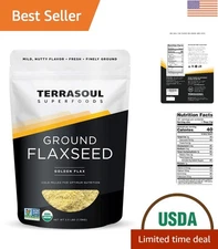 Finely Ground Organic Flax Seeds in 2.5 lb Resealable Pouch -  Friendly