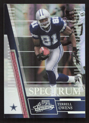 2007 Playoff Absolute Memorabilia Terrell Owens Spectrum Silver #/100 #4 Card