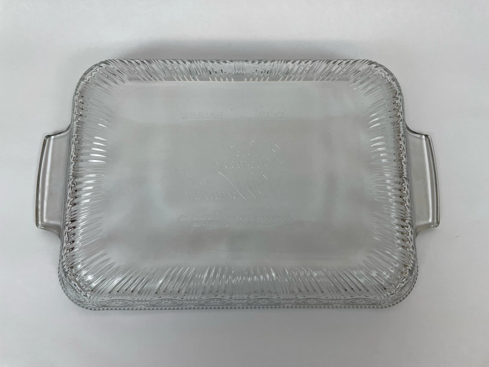 Pioneer Woman Adeline Clear Glass Casserole Dish Baking Pan 3 qt 12.75” X 9”