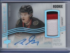 2024-25 Premier #AHR-RG Ridly Greig Horizontal Acetate Rookie Auto Patch /99 RPA