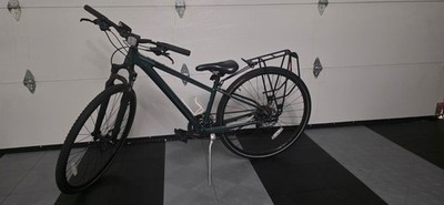 Canondale Quick CX 3 Women's Bike With Built In Accessories In Dark Green 