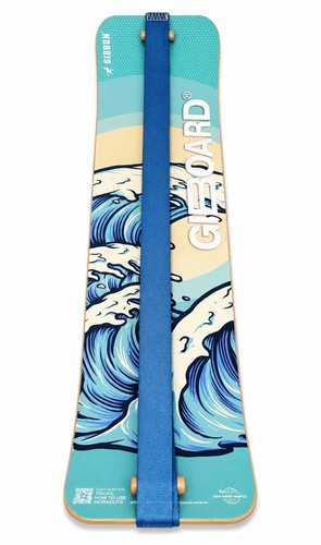 GIBBON Balance Board Trainer with Wave Graphic Design