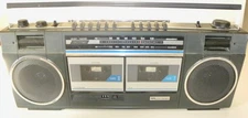 Vintage SEARS SR-2100 Series AM/FM Stereo Dual Cassette Player Recorder BoomBox
