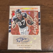 ED MCCAFFREY 2022 Donruss Gridiron Greats Cracked Ice Auto Denver Broncos #GG60