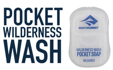 Sea to Summit Wilderness Wash Pocket Soap (3-Pk) Dry Backpack Travel 150 leaves