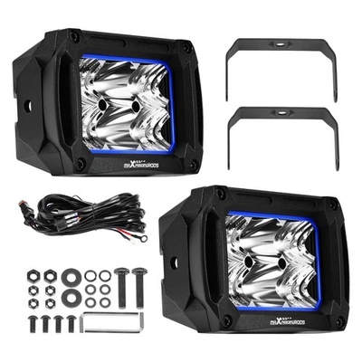 Barre LED 60W Rectangulaire Étanche 6000lm for 4x4 Bateau Camping-car ATV - Photo 1/4
