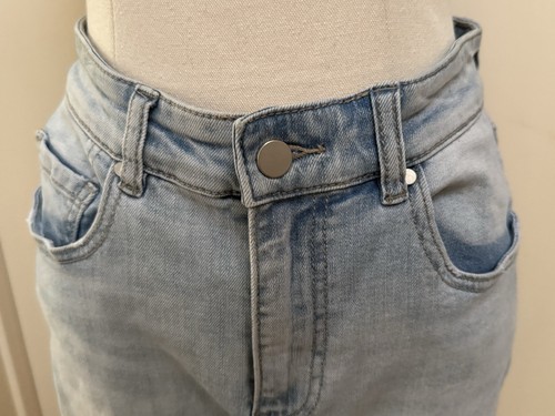 Seed Heritage Light Blue Side Slit Long Denim Skirt-Comfy-Casual-Cute - Picture 2 of 13