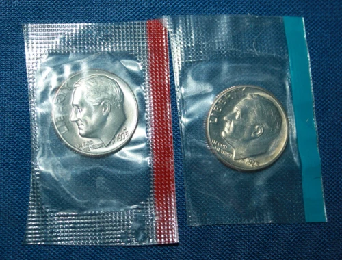 1975-PD Roosevelt Dime from Mint Cello Gem BU