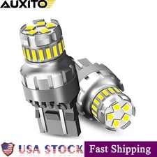 2X 7443 LED 6500K Reverse Backup Brake Tail Stop Parking Light Bulbs CANBUS 7440