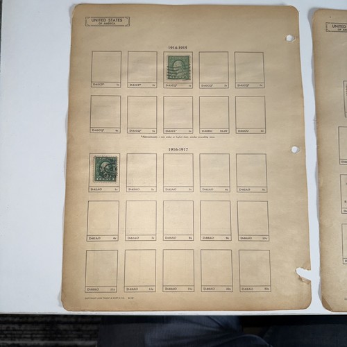 USA 1912 - 1915 POSTAGE STAMPS SMALL COLLECTION PAGE 1 - Picture 2 of 23