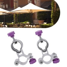 Lot de 2 supports à clipser pratique pour chaise de jardin ou parasol de patio