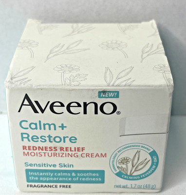 Aveeno Calm Restore Redness Relief Moisturizing Cream 1.7oz Sensitive Skin