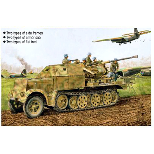 SD.KFZ.7/2 3,7 Cm Flak 37 E/Armor Kit 1:35 Dragon Kit Mezzi Militari -D- Neues M-image