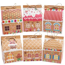 24 Pcs Christmas Kraft Paper Gift Boxes
