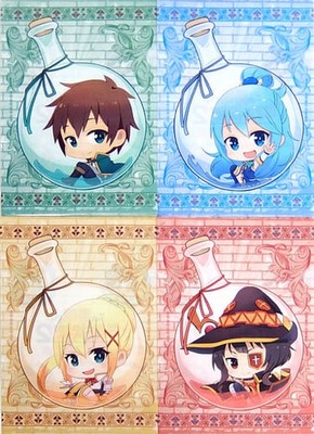 Konosuba Season 2 Flask Series Clear File Set of 4 D Prize A4 Japan Import