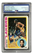 Jamaal Wilkes Signed 1979/80 Topps #3 Lakers Trading Card HOF 2012 PSA/DNA