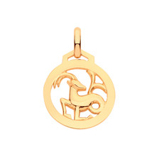 9ct Hallmarked Gold Zodiac Pendant - 12 choices