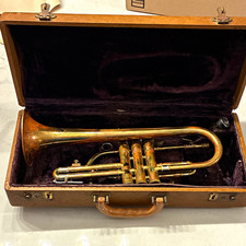 Vintage Olds Ambassador Bb Trumpet 3-Valve Brass w/ Case Circa 1953