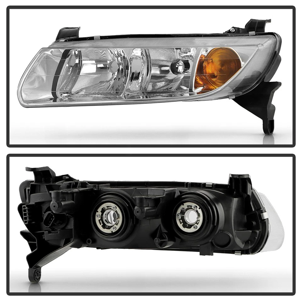 For 2000 2001 2002 Saturn L Series Headlights Headlamps Replacement Left+Right - Image 3 of 4