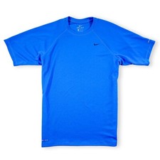 Nike Men's T-Shirt Short Sleeve Dri-fit Crew Neck UPF 40+ Blue Size Medium