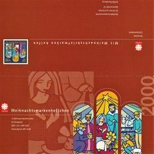 Bund Zeszyt znaczkowy Caritas Znaczki bożonarodzeniowe 2000 Mały arkusz 10 x 56 c+ 26 c, postfr